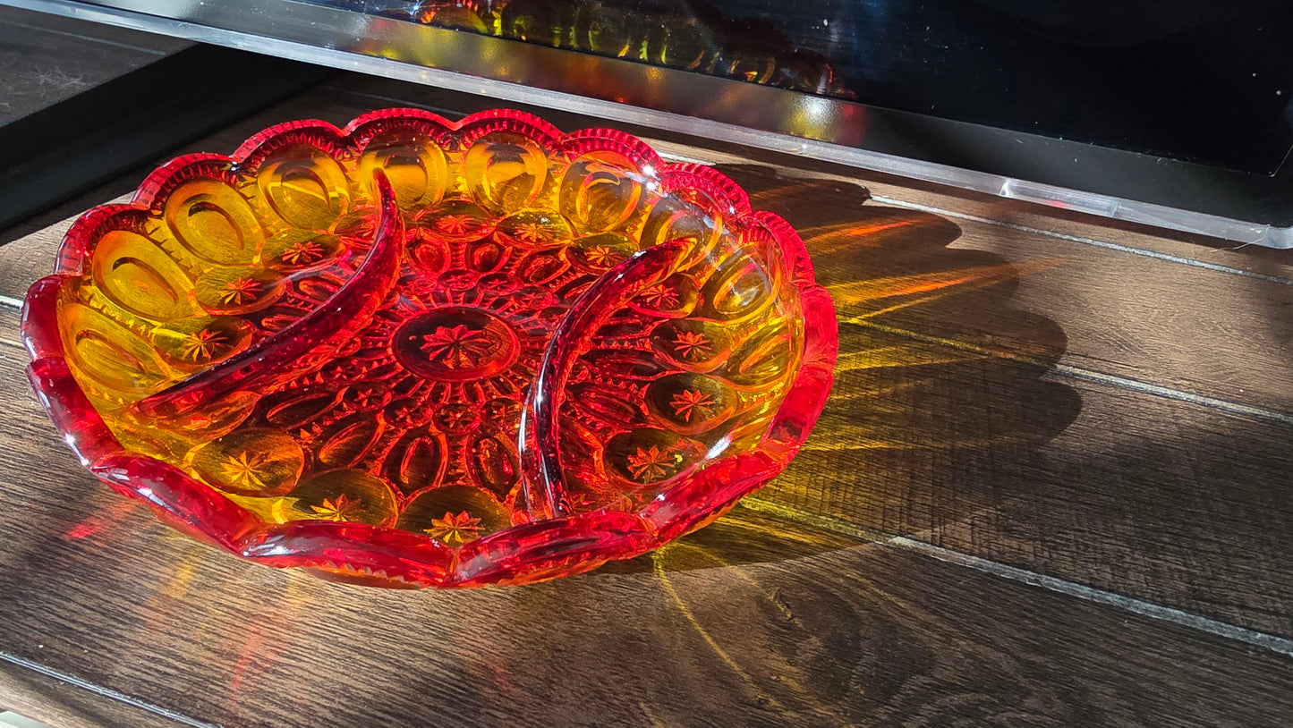 Moon & Star Amberina, L.E. Glass
