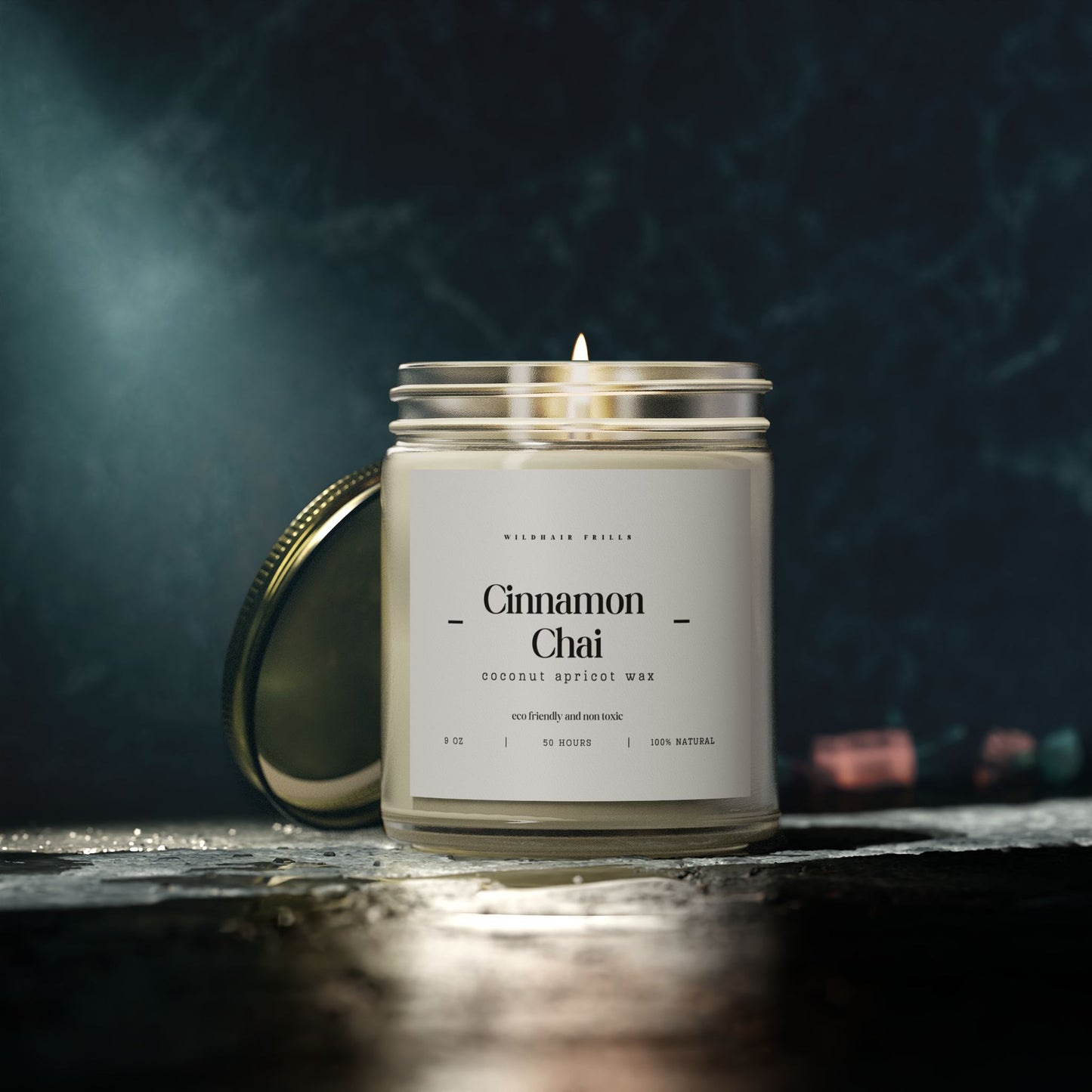 Cinnamon Chai, Coconut Apricot Wax Candle (4oz, 9oz)