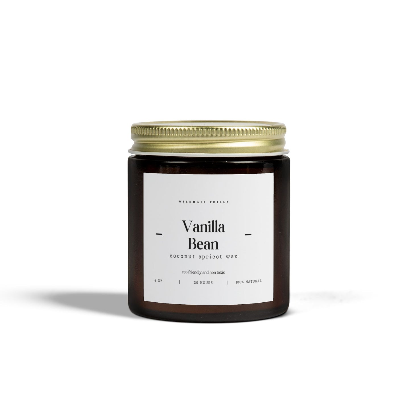 Vanilla Bean, Coconut Apricot Wax Candle(4oz, 9oz)