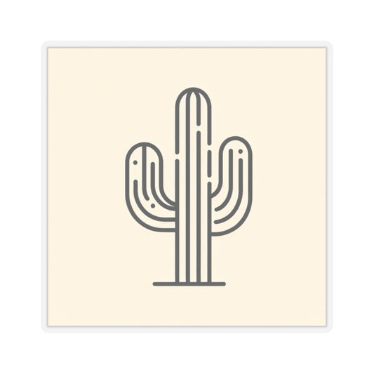 Neutral Cactus Sticker 2x2