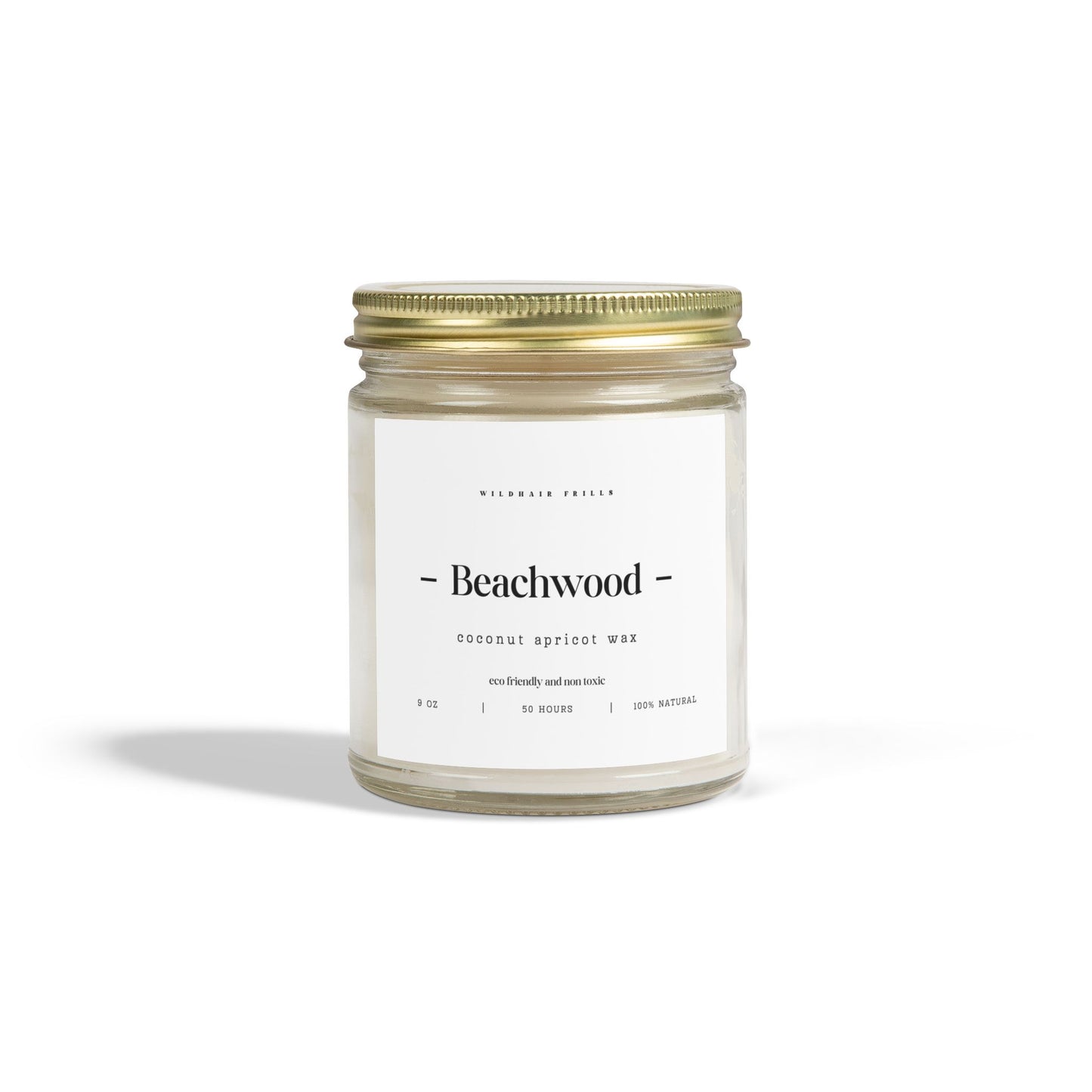 Beachwood, Coconut Apricot Wax Candle (4oz, 9oz)