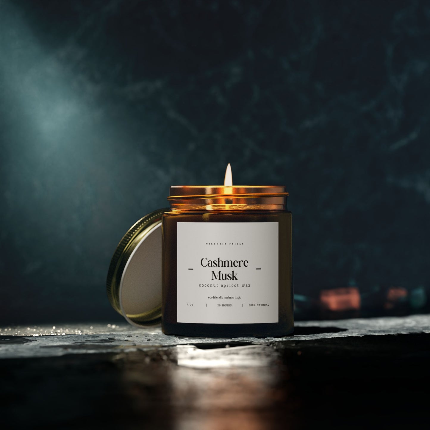 Cashmere Musk, Coconut Apricot Wax Candle (4oz, 9oz)