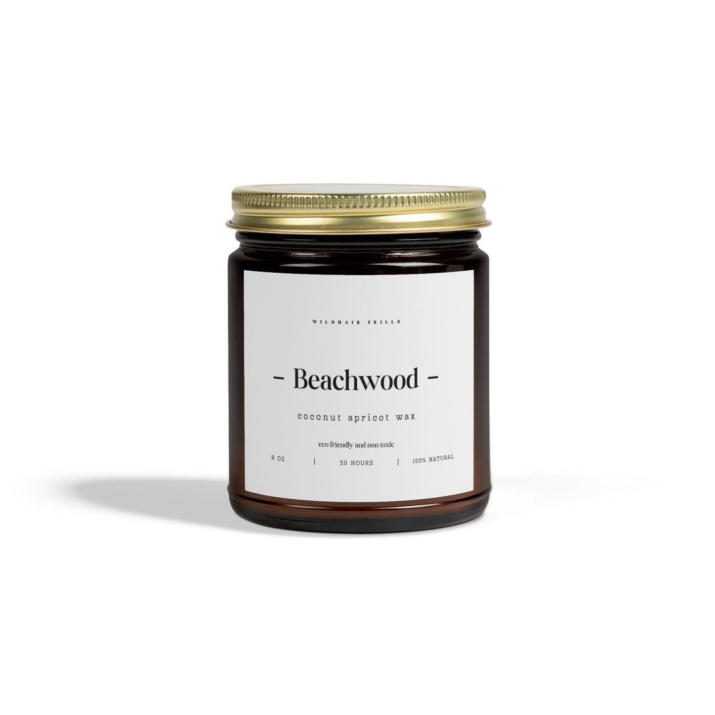 Beachwood, Coconut Apricot Wax Candle (4oz, 9oz)