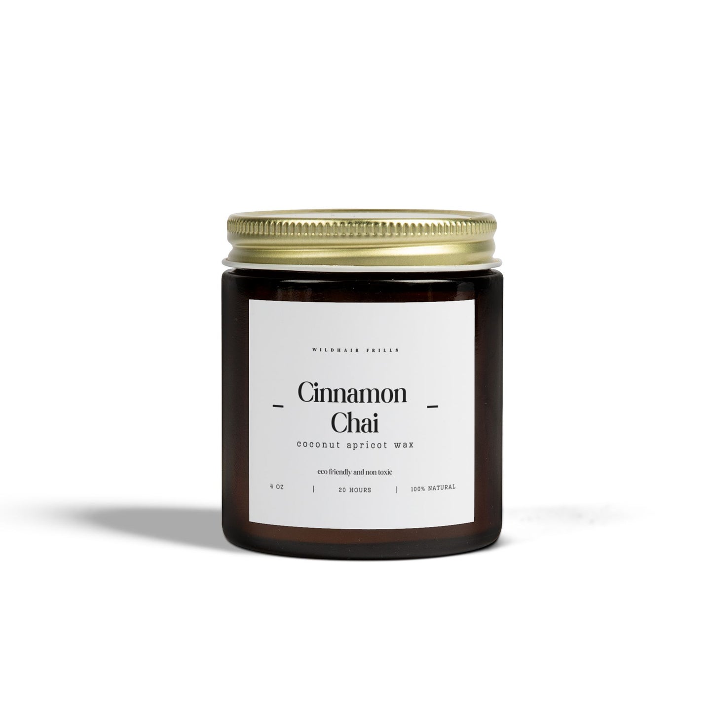 Cinnamon Chai, Coconut Apricot Wax Candle (4oz, 9oz)