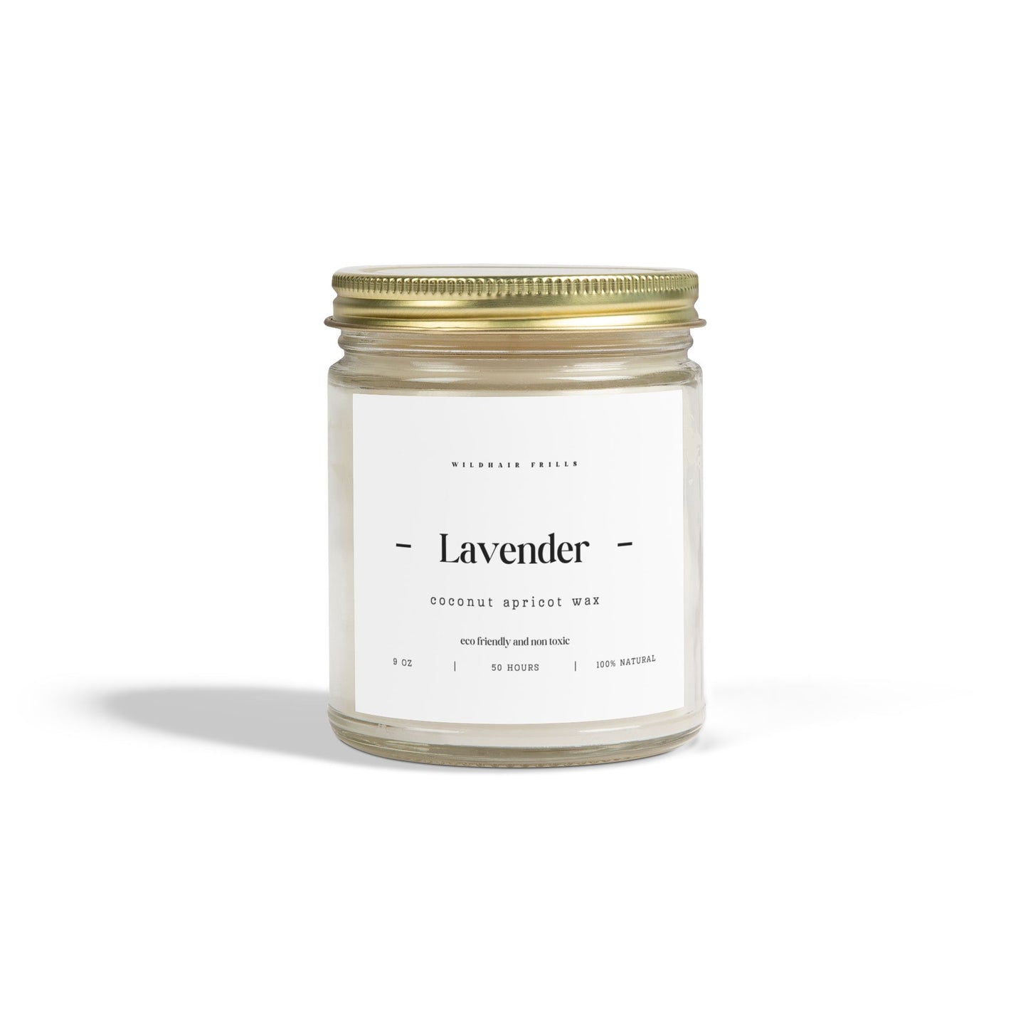 Lavender, Coconut Apricot Wax Candle (4oz, 9oz)