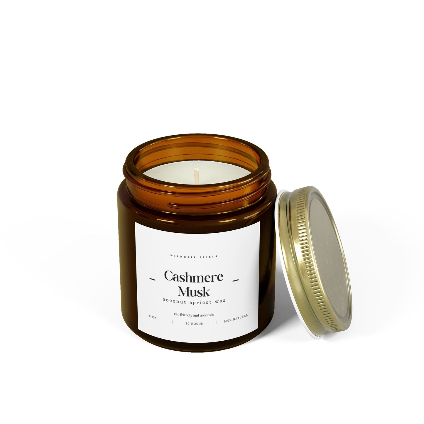 Cashmere Musk, Coconut Apricot Wax Candle (4oz, 9oz)