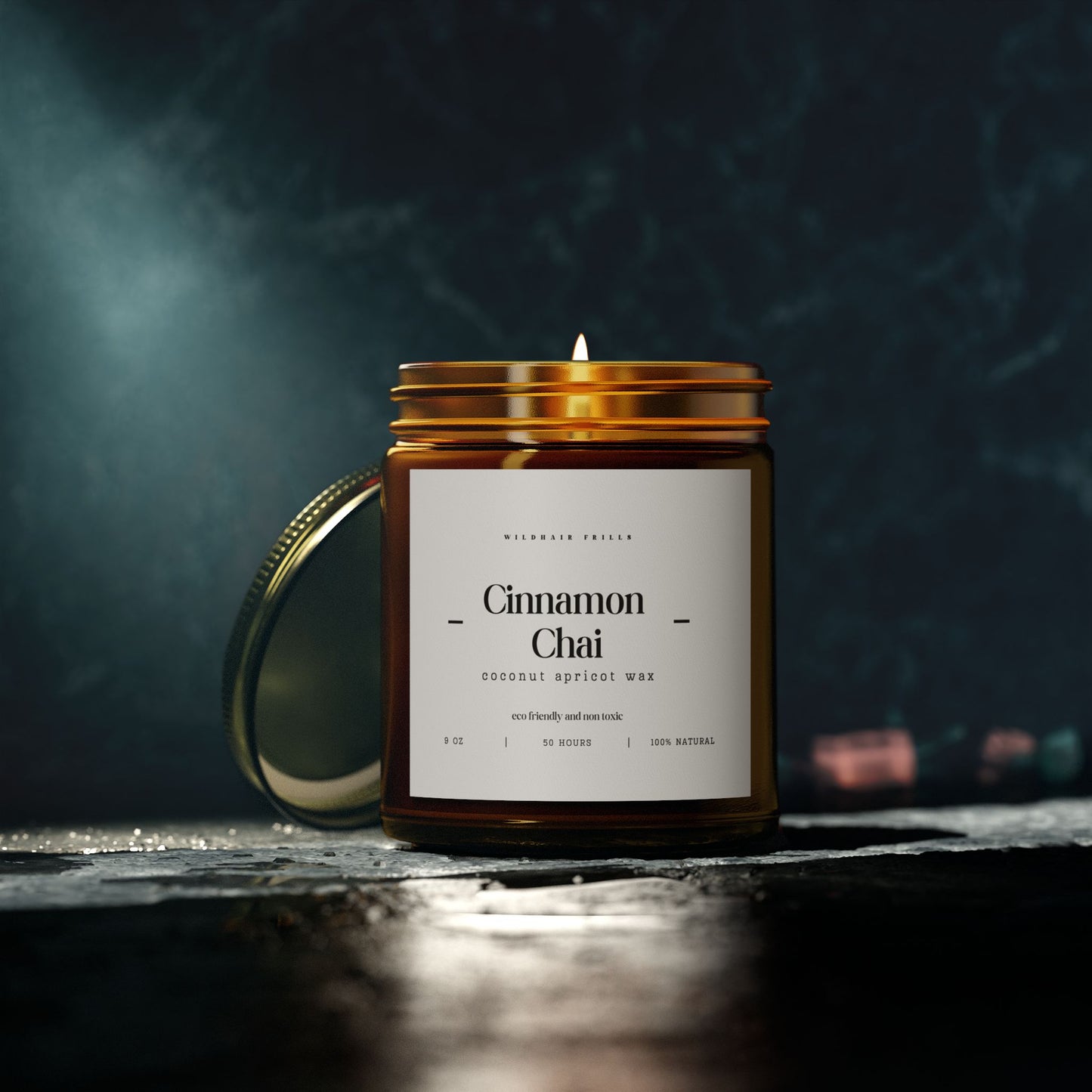 Cinnamon Chai, Coconut Apricot Wax Candle (4oz, 9oz)