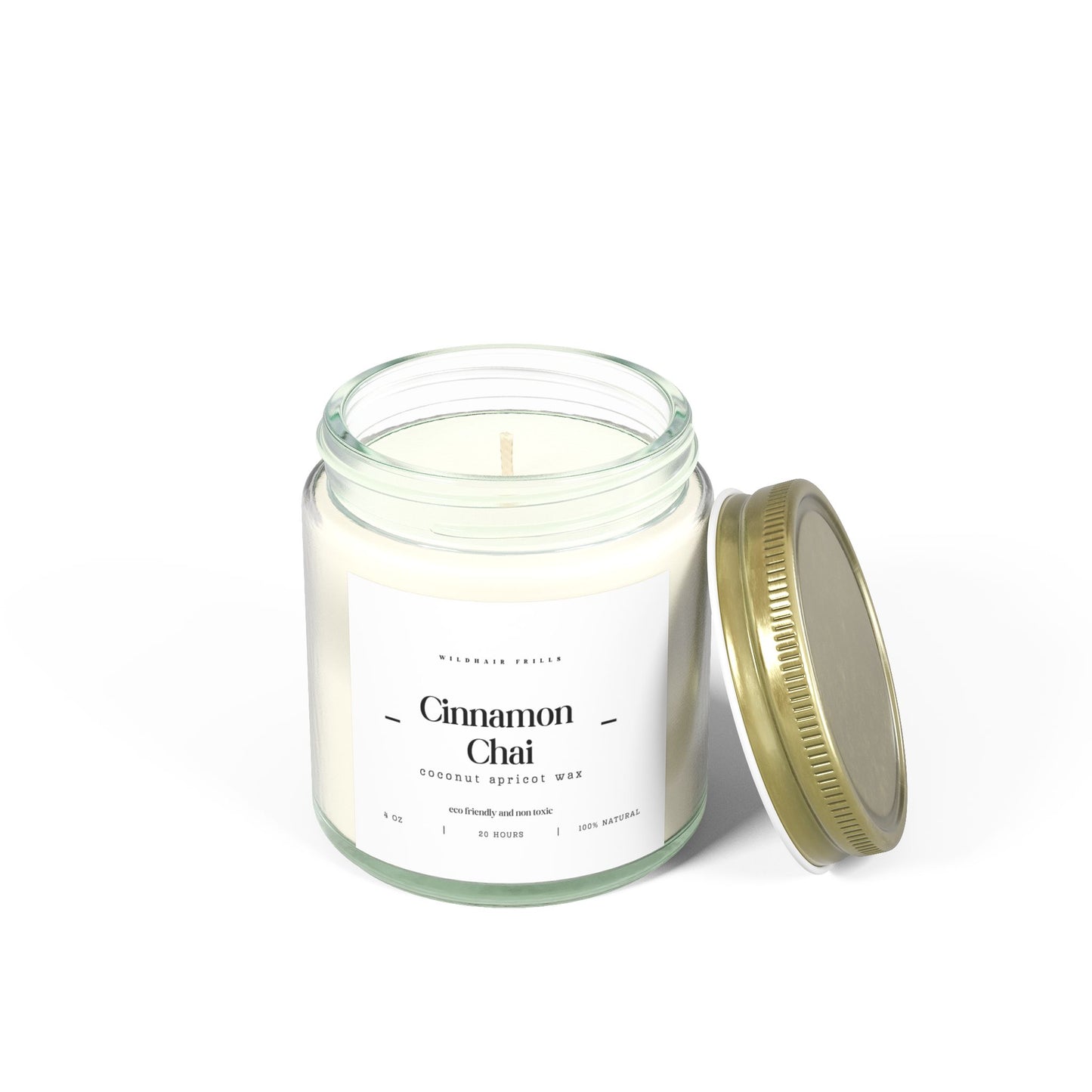 Cinnamon Chai, Coconut Apricot Wax Candle (4oz, 9oz)