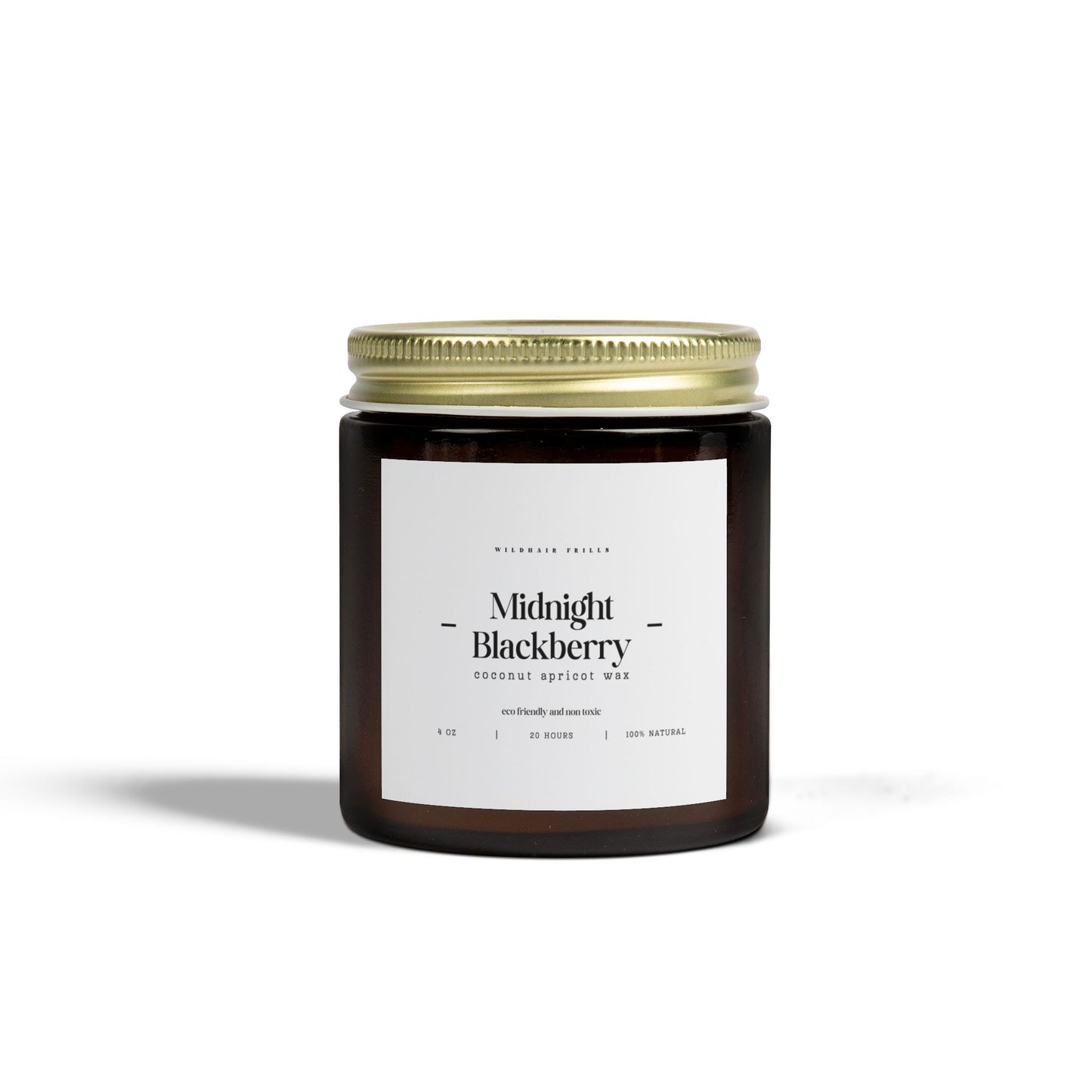 Midnight Blackberry, Coconut Apricot Wax Candle (4oz, 9oz)