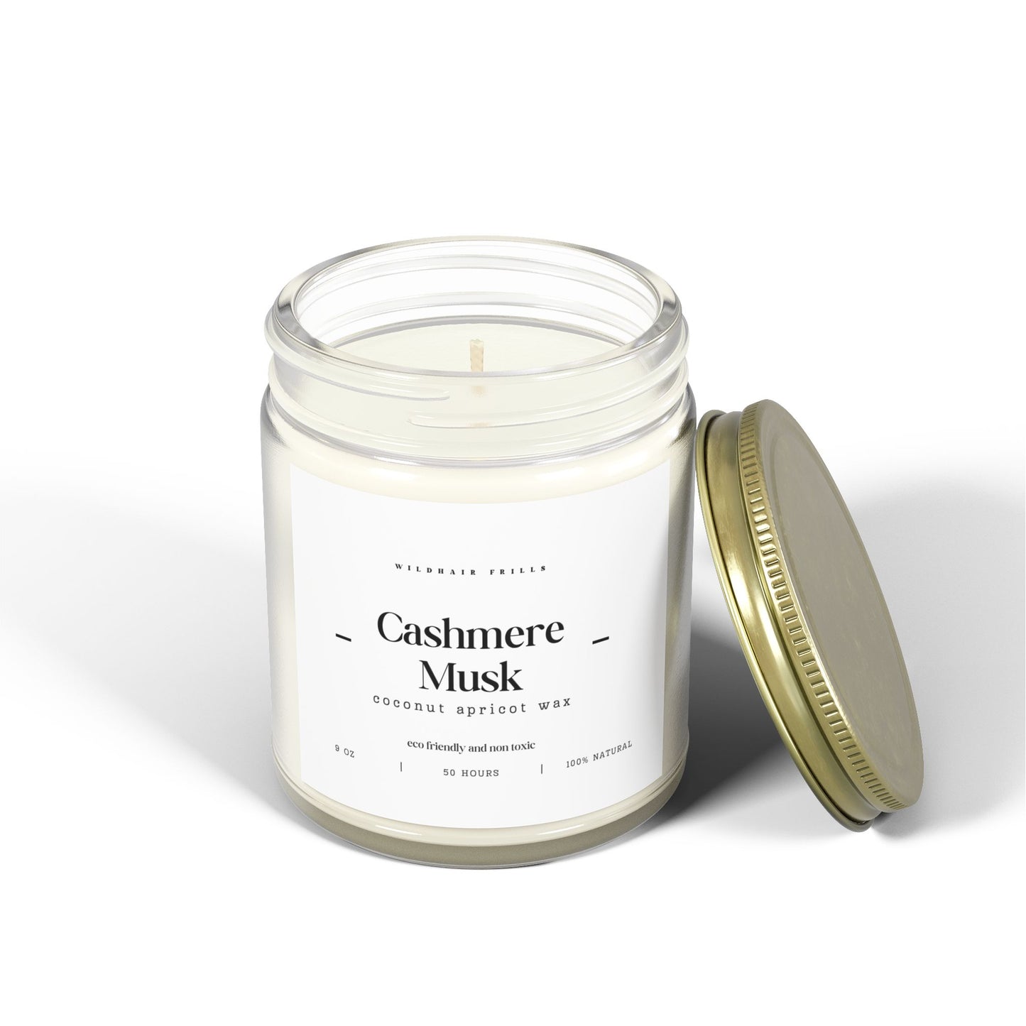 Cashmere Musk, Coconut Apricot Wax Candle (4oz, 9oz)